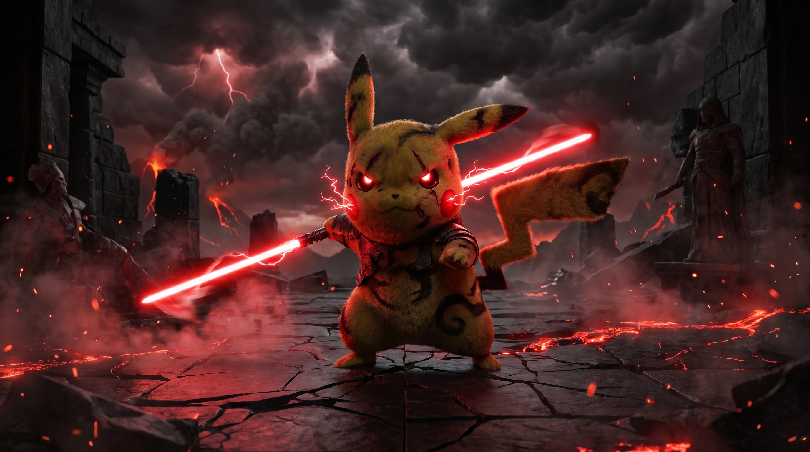 Dark Side Thunder: Evil Pikachu Unleashed