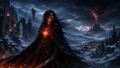 Aelith of the Emberheart – Fantasy Character Art Print